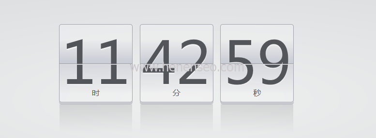  Css3 implementation of web electronic clock code - new start blog