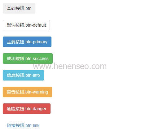 Bootstrap教程:button按钮多种颜色风格-新起点博客