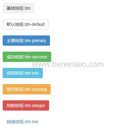 Bootstrap教程：button按钮多种颜色风格-新起点博客