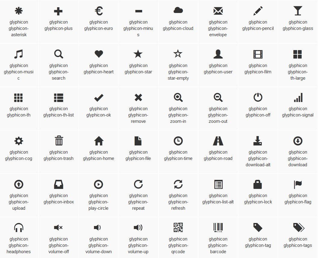 Bootstrap教程:icon图标调用及使用方法-新起点博客